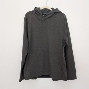 90 Degree By Reflex Hoodie Mens XL Green Knit Pullover Athletic Stretch NWT